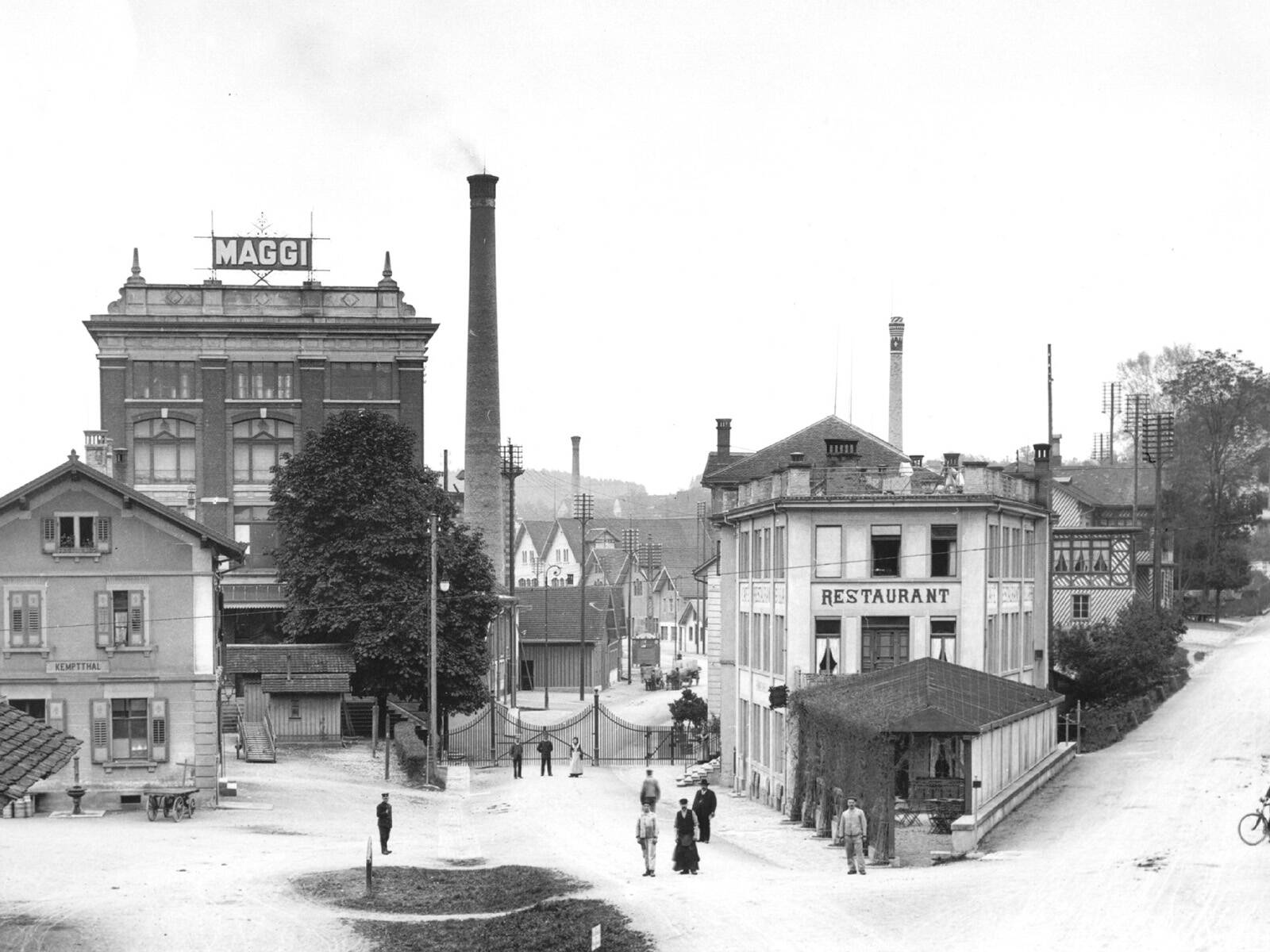 Zoom: Maggi-Areal in Kemptthal von 1909.