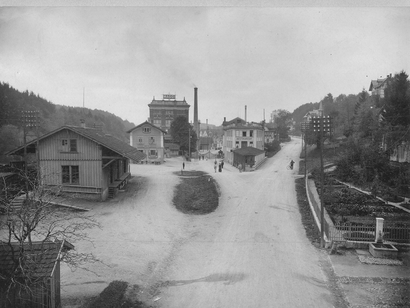 Zoom: Ehemaliges Maggi-Areal, Fotografie von 1909.